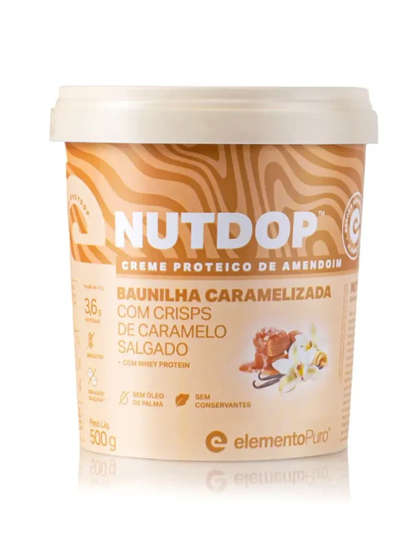 Nutdop X Baunilha Caramelizada Pasta 500g - Elemento Puro
