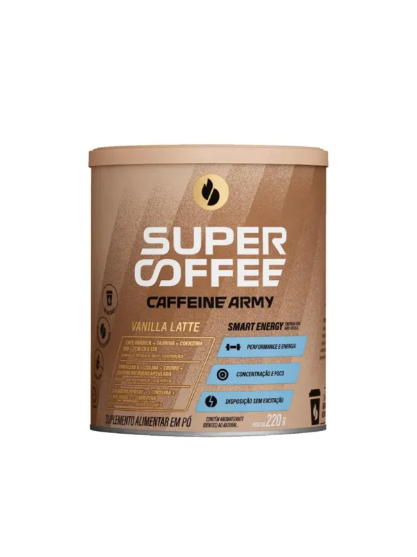 Lata Sabor Vanilla Latte 220g - Supercoffee