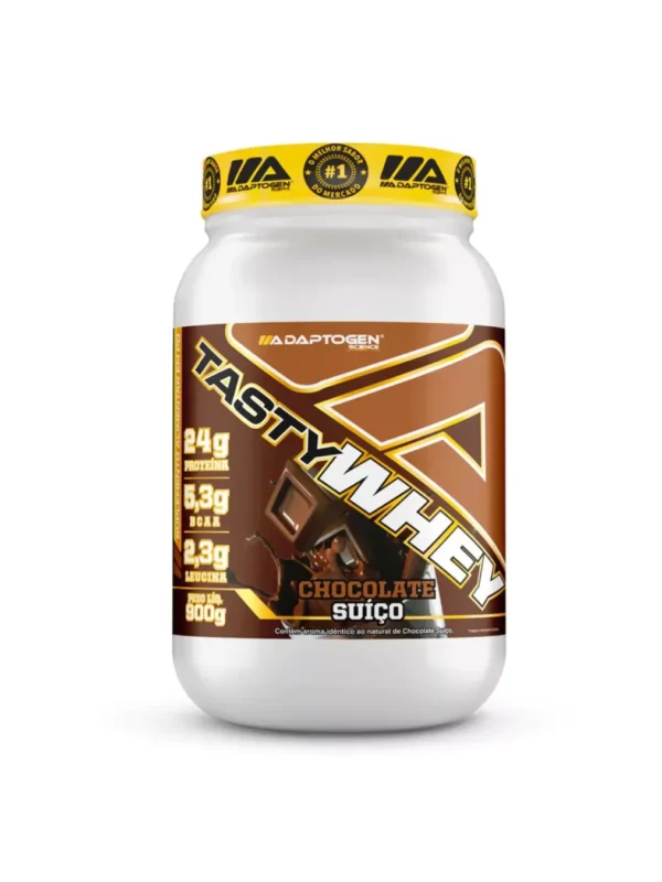 Tasty Whey 3W Gourmet  Chocolate Suiço 900G - Adaptogen