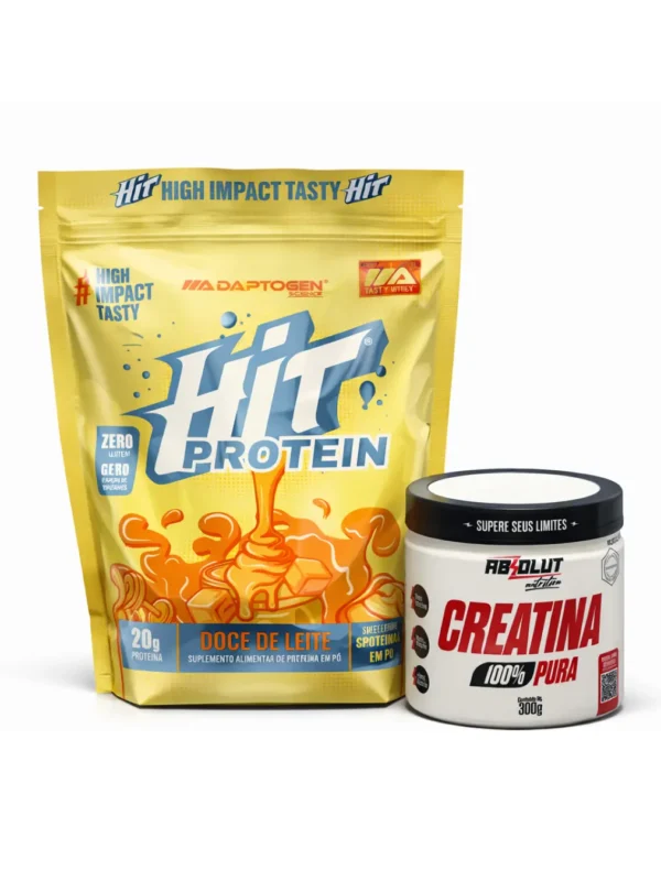 Combo Adaptogen e Absolut - 1 Hit Protein + 1 Creatina