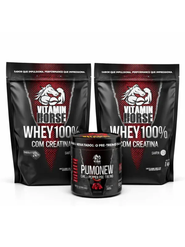Combo Vitamin Horse - 2 Whey + 1 Pumonew