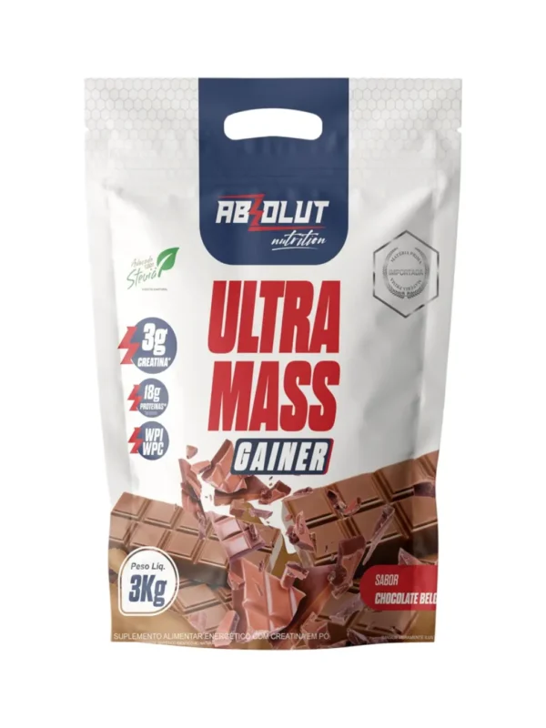 Ultra Mass Gainer 3kg Sabor Chocolate Belga - Absolut