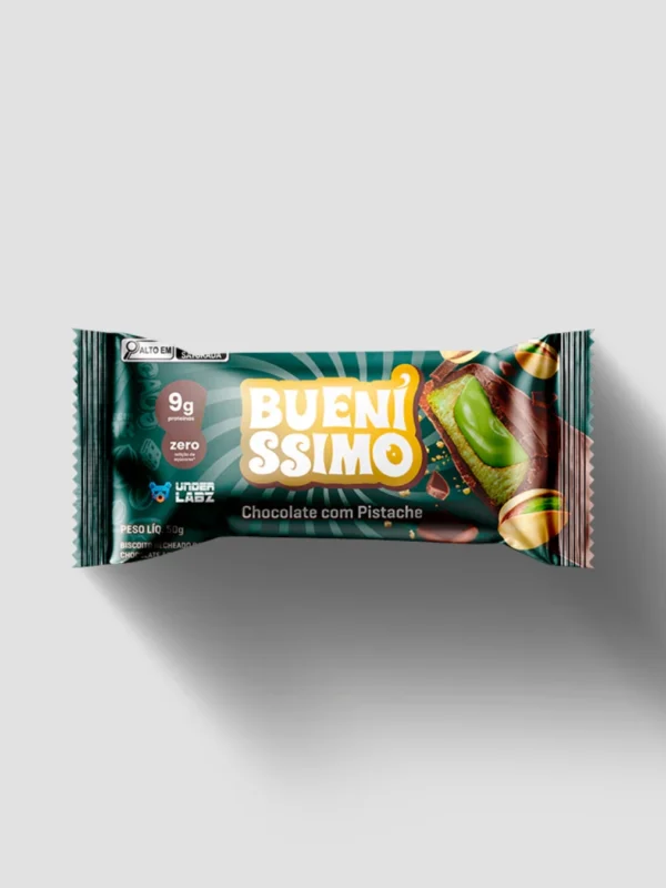 Barra Bueníssimo Chocolate com Pistache 50g - Under Labz