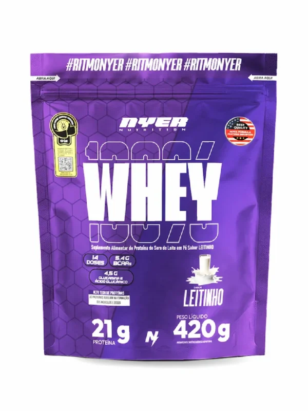 Whey Protein Nyer Refil 420g  - Leitinho