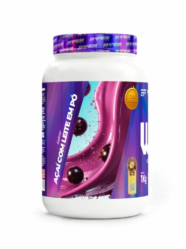 Whey Protein Pote Gourmet Nyer 1Kg - Acai com Leite em Po