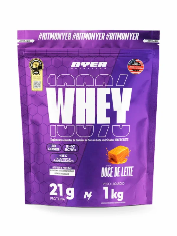 Whey Protein Nyer Refil  1kg - Doce de Leite