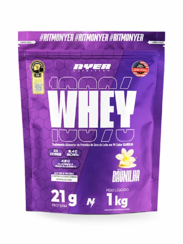 Whey Protein Nyer Refil  1kg - Baunilha