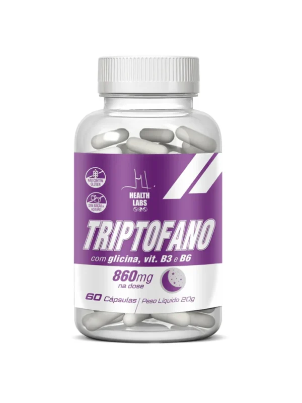 Triptofano 860mg 60 Caps - Healt Labs